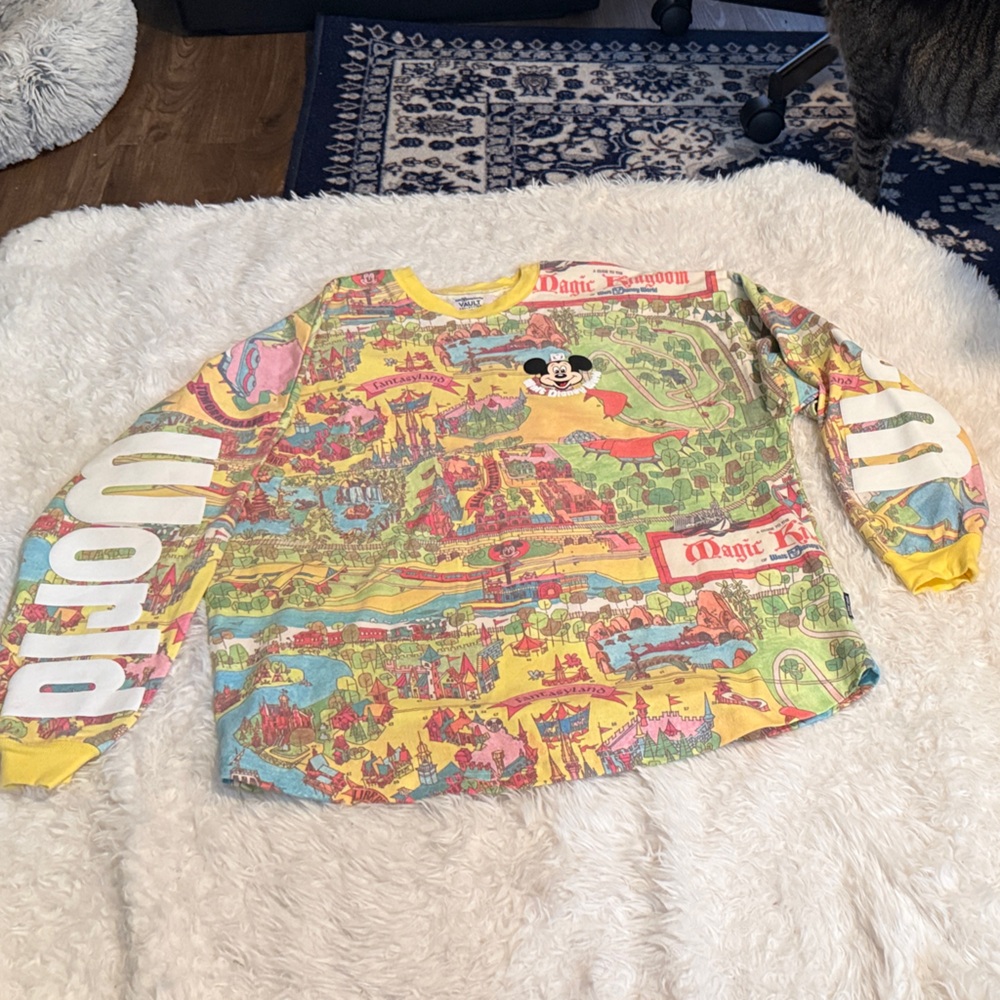 Disney Vault Collection 50th Anniversary Park Map Spirit‎ Jersey